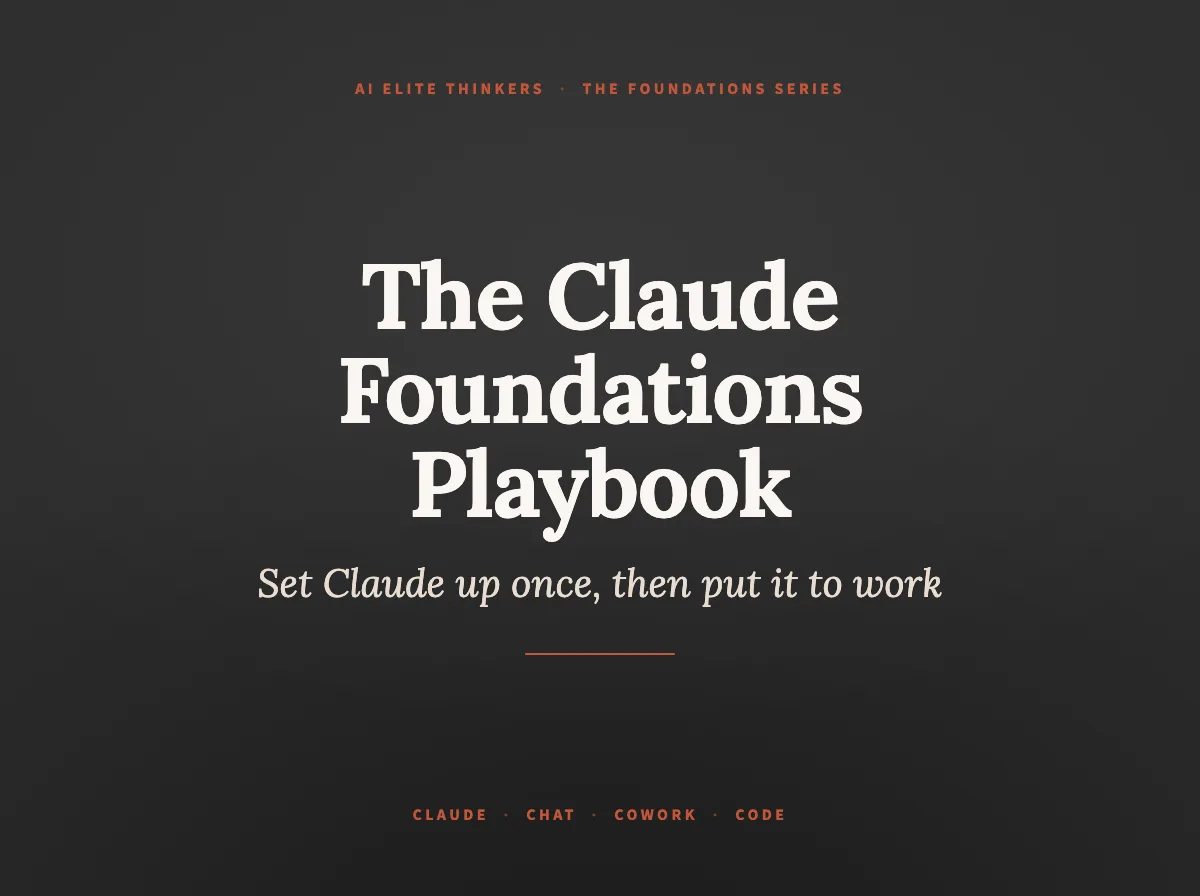 Cover of The Claude Foundations Playbook